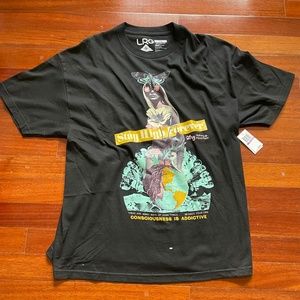 NWT Lifted Research Group LRG Blk Shirt Blonde Woman XXL